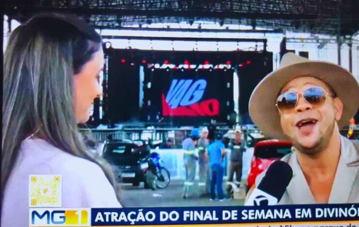 Vagninho em entrevista de TV